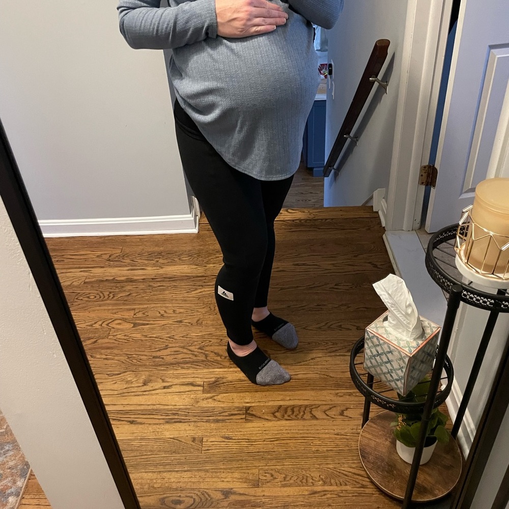 Black Adidas maternity leggings. XS